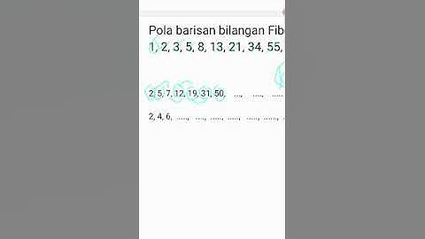 barisan bilangan Fibonacci