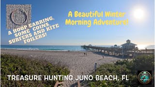 Juno Beach Treasure Hunt with Nokta Legend - One Hoop Earring, Surfers and Kite Foilers by Howie Grapek's Adventures 348 views 3 months ago 14 minutes, 40 seconds