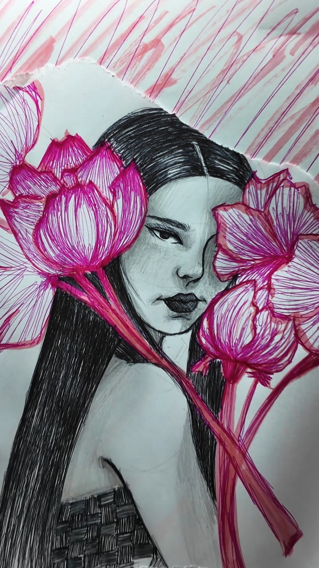 🌸🌸🌸 #dibujo #flores #sketch - YouTube