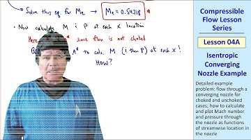 Compressible Flow Lesson 04A: Isentropic Converging Nozzle Example