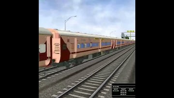 High Speed Crossing Passenger Train