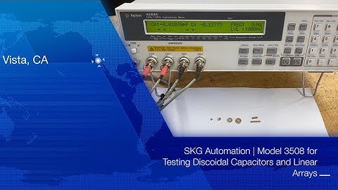 SKG Automation | Model 3508 For Testing Discoidal Capacitors and Linear Capacitor Arrays