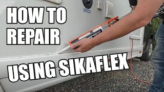 USING SIKAFLEX TO FIX the Motorhome | How to Repair using Sikaflex #vanlife #sikaflex