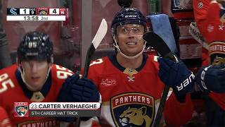 Florida Panthers Three Consecutive Natural 🔥🎩 Hat Tricks 🎩🔥