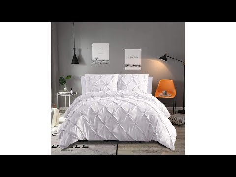 vailge-3-piece-luxurious-pinch-pleat-comforter-set,-all-season-pintuck-comforter-set