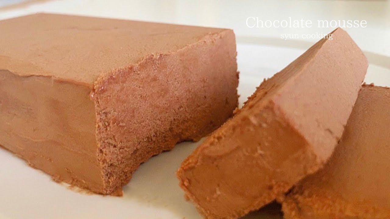 乳製品不使用のチョコレートムースのレシピ