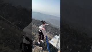 Bungee 🥱🥱🥱Jumping With Rope In Beautiful Place Adventures #Shorts