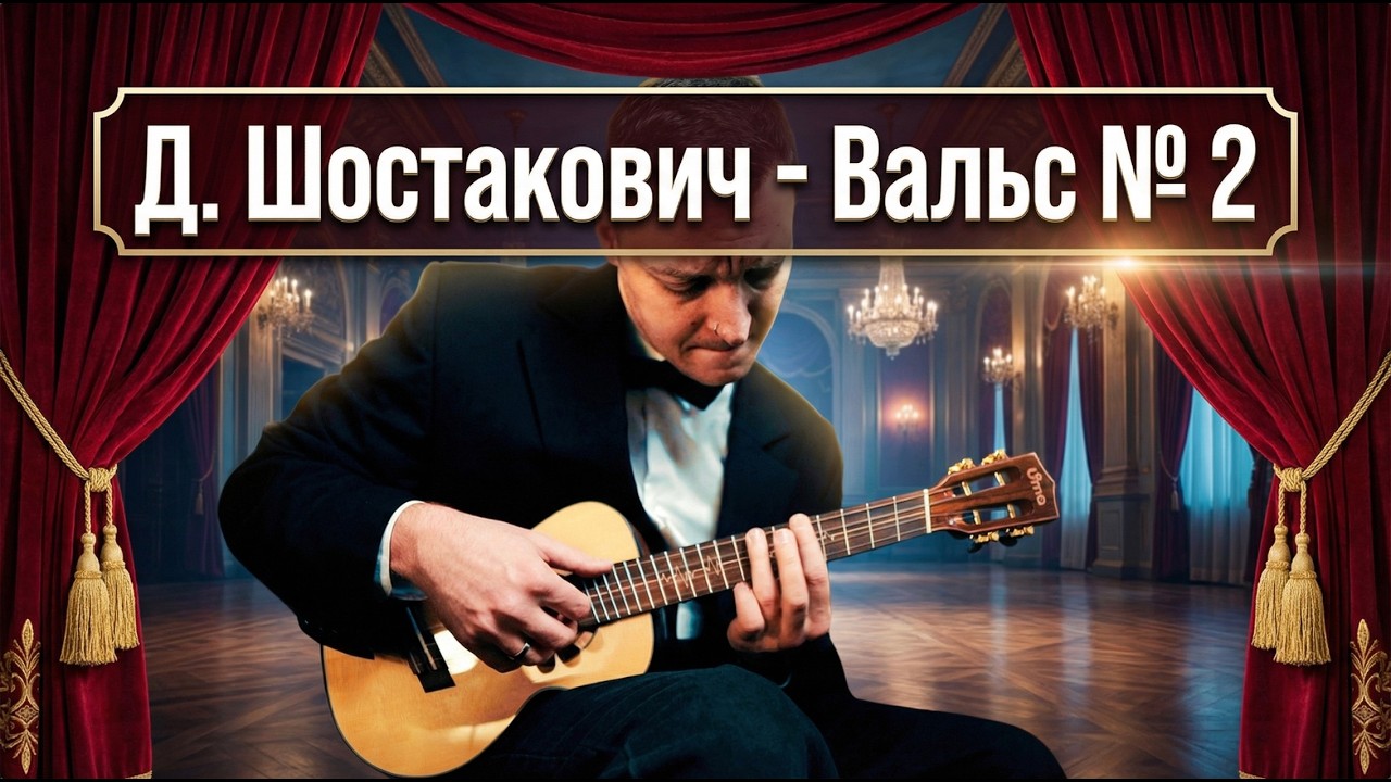 Классика на укулеле! Шостакович - Вальс № 2