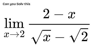 Solving limit of 2-x/square roof x -square of 2| No Speaks | High School Mathematics | Maths Daily