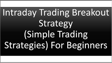 Intraday Trading Breakout Strategy - Simple Trading Strategies For Beginners (In Hindi)