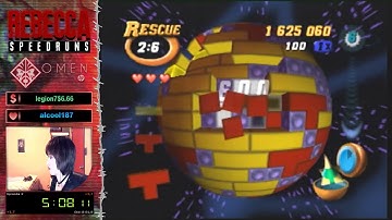 Tetrisphere N64 Rescue Mode episode 5-10 Speedrun - 32:51