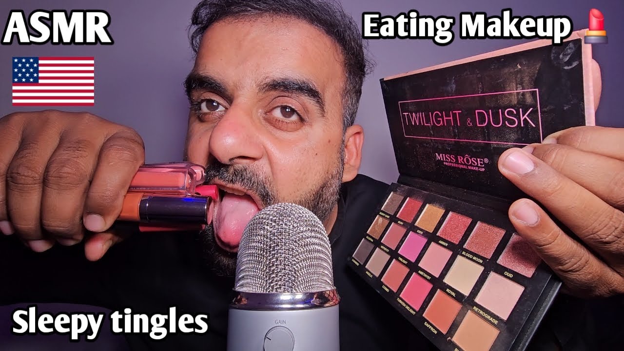 ASMR - Eating your Spicy Makeup 💄 (extremely satisfying tingles)