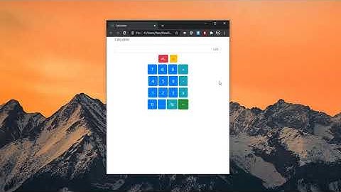 การสร้างเครื่องคิดเลข ด้วย JavaScript
