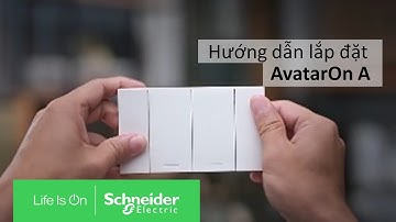 Hướng dẫn lắp ráp đấu dây 1 bộ công tắc đôi AvatarOn A | Schneider Electric