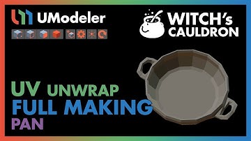 3D Modeling in Unity - Full Making Video of unwrapping Pan in the Witch