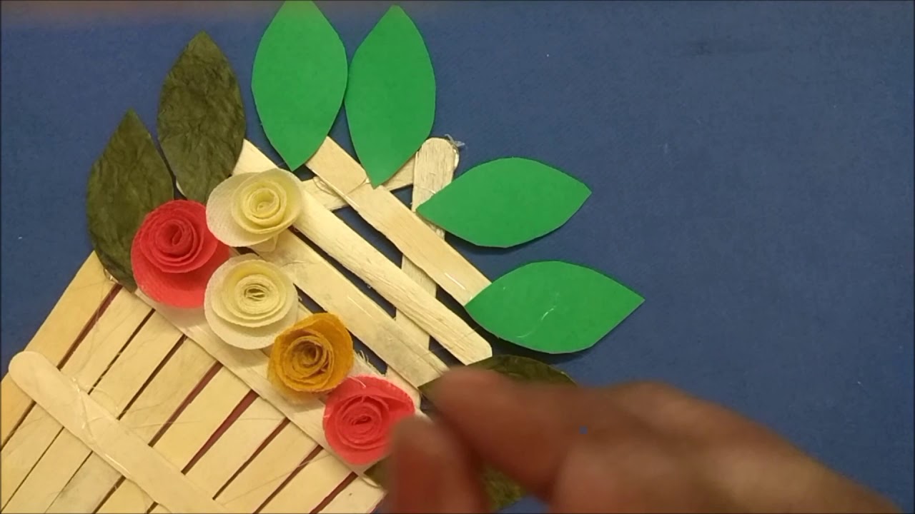 DIY Pop stick easy craft // Easy home decor idea from ice cream stick