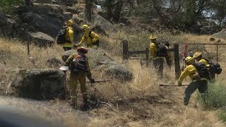 Cal fire prepares for controlled burn on highway 41 to decrease annual
fires