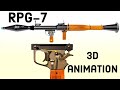 How an RPG-7 WORKS?../rocket propellant greanad 3d animation/learn from the base