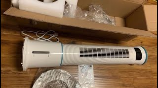 BREEZEWELL 2 in 1 Evaporative Air Cooler, 43' Tower Fan Review