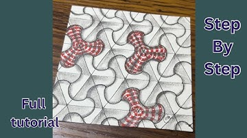 Calm Your Mind With Zentangle Pattern | Drawing Tutorial For Beginners 