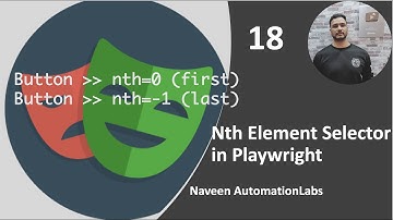 #18 - Nth Element Selector in Playwright || Playwright with Java