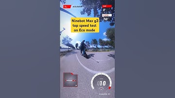 Segway Ninebot Max g3 top speed on eco mode#segway #speedtest #ecomode #shorts #scooter