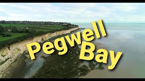 Pegwell Bay Cliffs and old Hover Pad - Phantom 4 Pro - January 2020