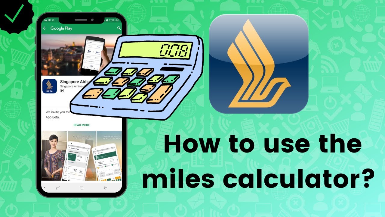 How to use the miles calculator on Singapore Air? - YouTube