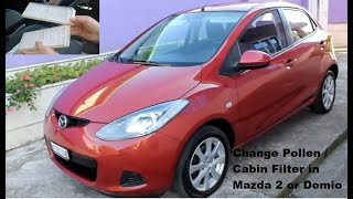 Pollen Cabin Filter in Mazda 2 Demio 2007 2014 Mazda 2 Cabin Air Filter