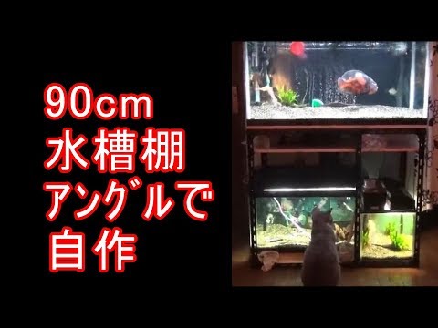 水槽46 90cm規格水槽 アングル水槽台作った Youtube