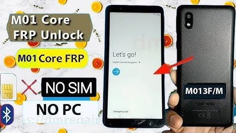 SAMSUNG M01 Core FRP Bypass Android 10 New trick without PC Google Account Bypass Hard reset New Met
