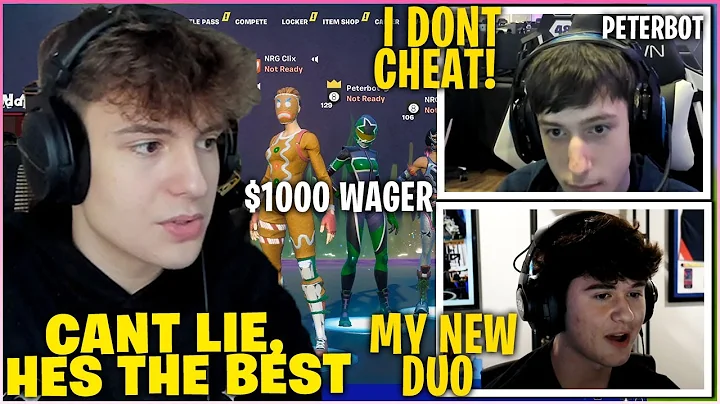 CLIX Confirms PETERBOT Is The BEST PLAYER After GOING Against Him & BUGHA In 2v2 Wagers w/ BUCKE!