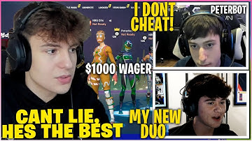 CLIX Confirms PETERBOT Is The BEST PLAYER After GOING Against Him & BUGHA In 2v2 Wagers w/ BUCKE!