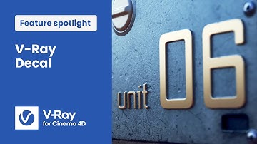 V-Ray 6 for Cinema 4D — Setting up a Decal using displacement