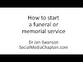 How to start a funeral or memorial service