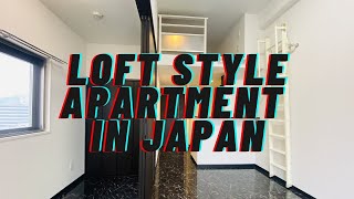 Japanese Apartment Tour: 28sqm Loft style 1 bed apartment in Japan