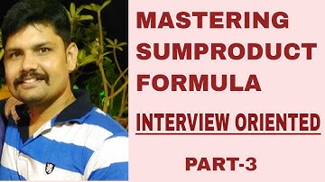 MASTERING EXCEL SUMPRODUCT FORMULA | SUMPRODUCT FORMULA IN EXCEL | EXCEL