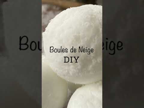 DIY - Boules de Neige ⛄️ [Bombe de bain crémeuse spéciale hiver]