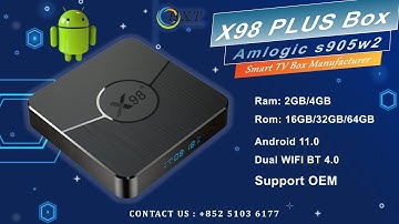 x98 plus Smart TV Box Android 11 Amlogic S905W2 Dual WIFI BT 2+16GB 4+32GB 4+64GB OTT Box