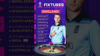 England team fixtures world cup 2023 cricket shorts worldcup england