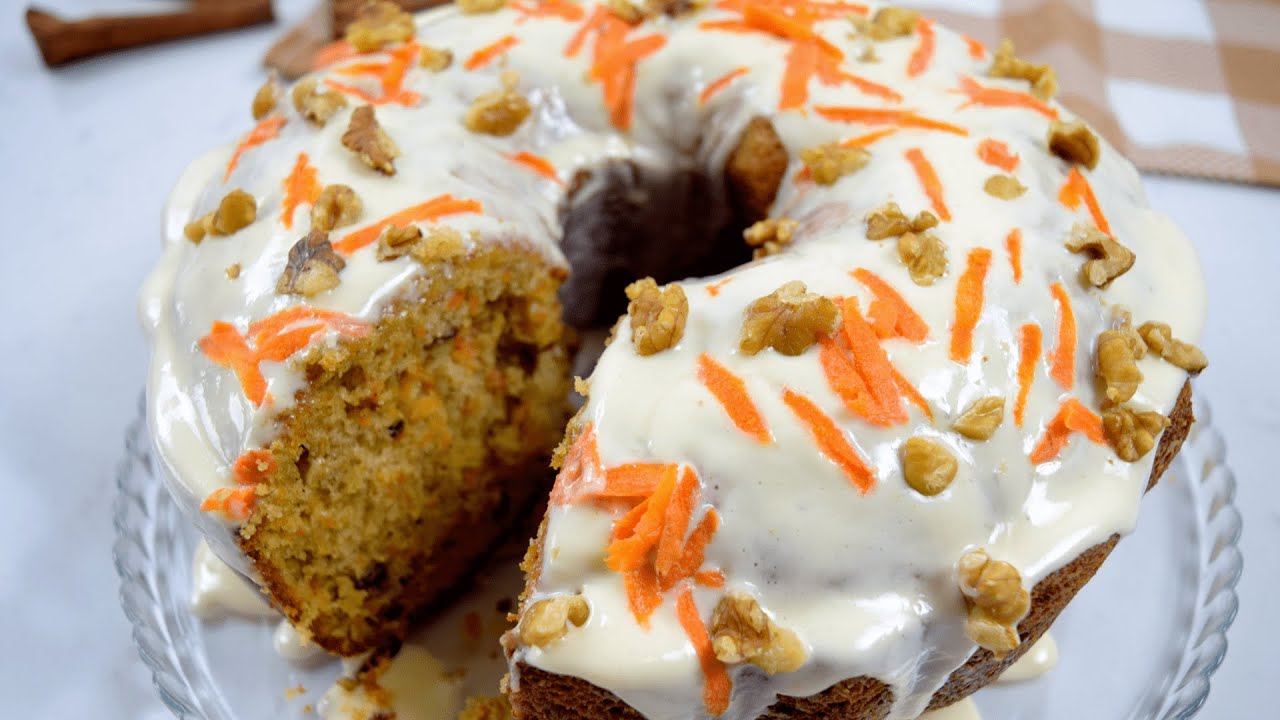 أروع وأنجح طريقة لعمل كيك الجزر بطريقة بطراوة وطعم سيبهر الجميع