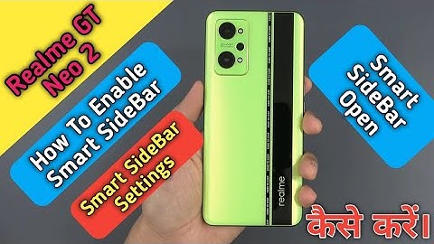 How To Enable Smart SideBar in Realme GT Neo 2, Realme GT Neo 2 Me Smart SideBar Open Keise Kare,