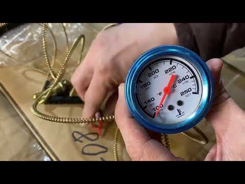 Указатель температуры механический,  D=52мм, видео 1