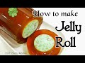 果冻卷 椰糖煎蕊红豆燕菜 ❤How to make Jelly Roll❤Agar Agar Cendol