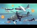 Air vs Ground Combat #4 Feat. AH-64 Apache | Besiege