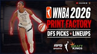 WNBA DFS Picks & Lineups| WNBA Print Factory