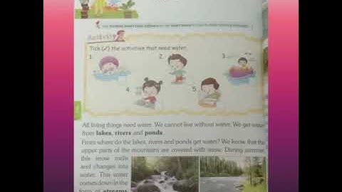 Cordova sunshine evs class 2 chapter 4 Water part 1