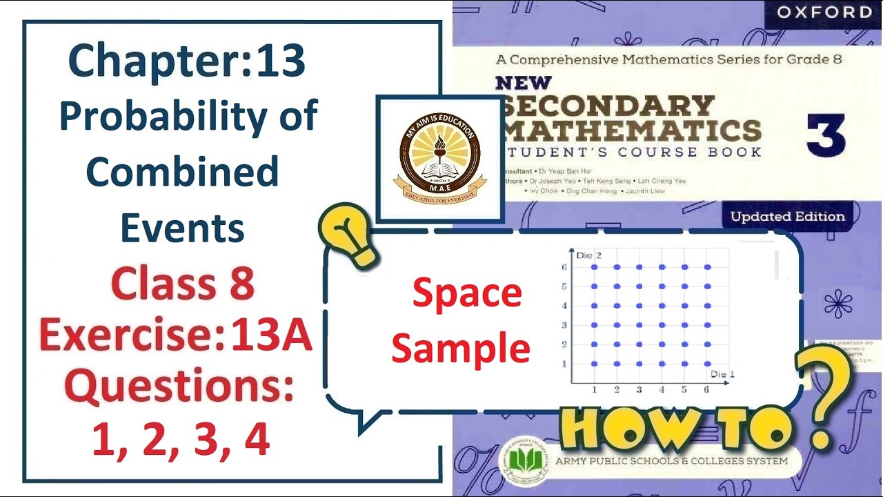 Exercise 13A Question 1, 2, 3, 4 – (Sample Space) Complete solution ...