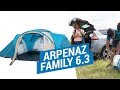 Палатки семейные для кемпинга ARPENAZ FAMILY 6.3 ( Большая палатка 6 мест от Quechua ) | Декатлон