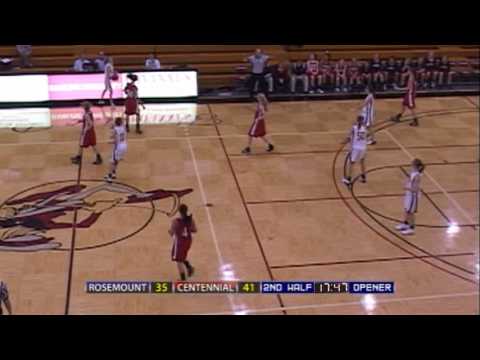 High School Girls Basketball: Rosemount vs. Centen...
